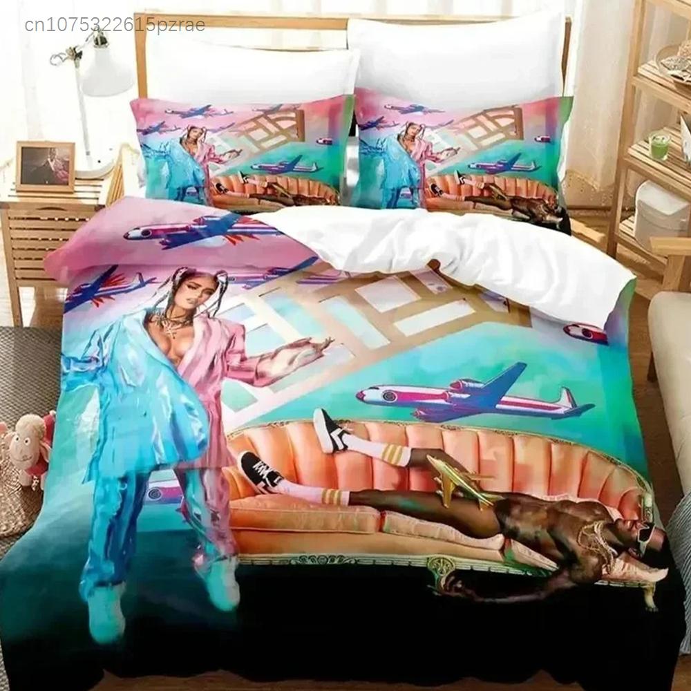 3D Print Karol G Carolina Giraldo Navarro Bedding Set Boys Girls Twin Queen Size Duvet Cover Adult Home Textileextile