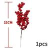 Artificial Berries Christmas Decoration Red Berry Branches for Xmas Tree Party Home Table Ornaments Red Fruit Wreath DIY Gift