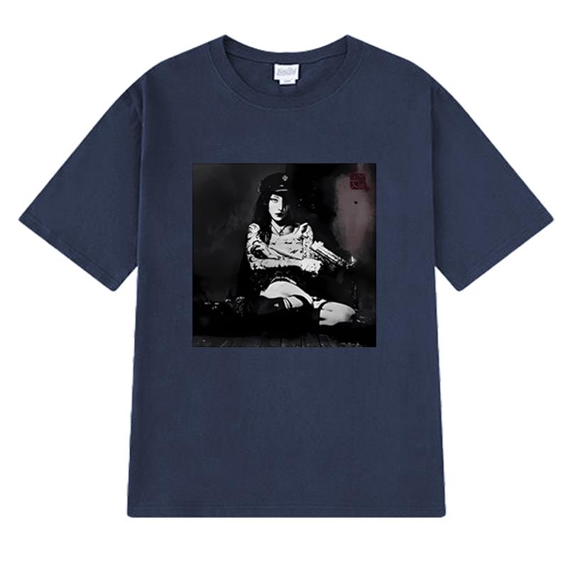 Horká zpěvačka YEULE Evangelic Girl Is A Gun Album Tričko Pánské Dámské vintage Oversized trička s krátkým rukávem Unisex 100% bavlna Topy