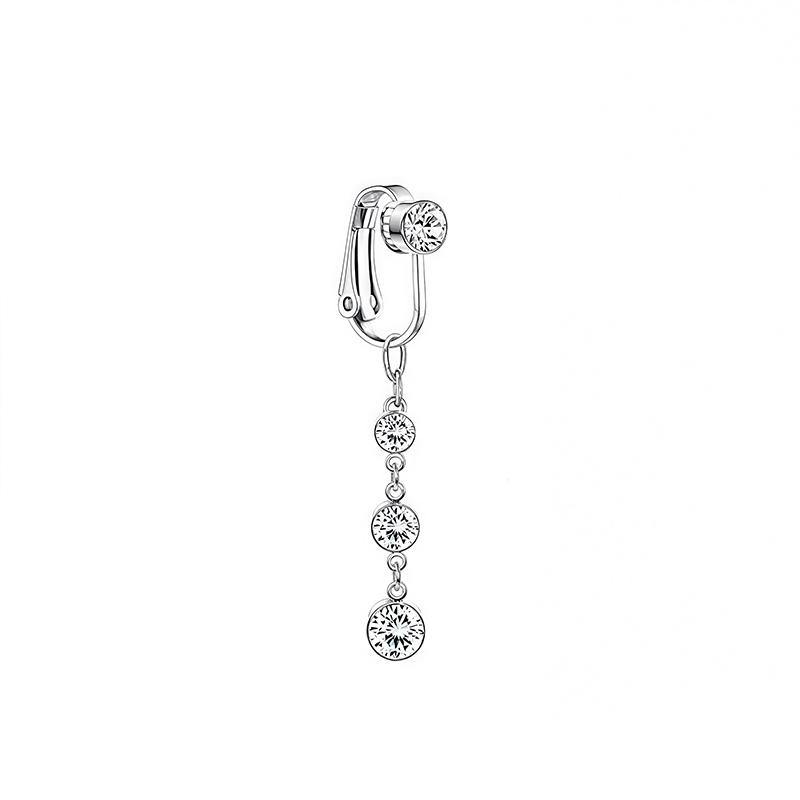 No Piercing Belly Button Clamp Easy To Wear Navel Rings Comfortable Women Body Adornment For Parties And Daily Wear