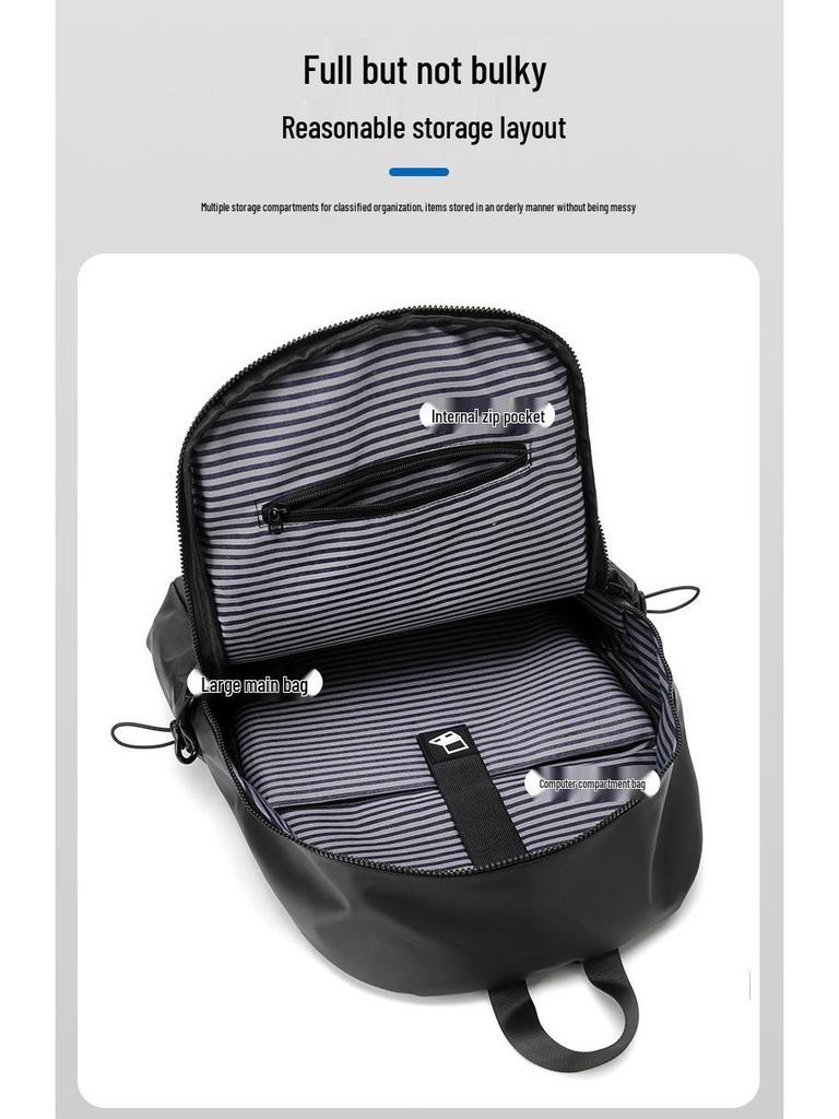 Lightweight Men's Minimalist Laptop Backpack: Outdoor, Business, Casual, Travel, Large Capacity.