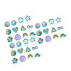 36Pcs Desk Fidgety and Calming Sticker Anxiety Relief Sensory Strips Anxiety Sensory Sticker with Textured Sticker HX6C