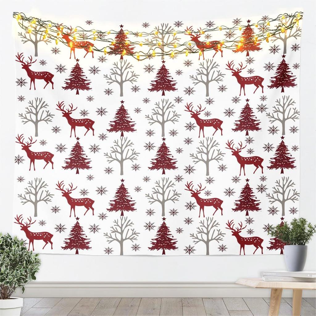 Winter Christmas Tree Wall Hanging Cat Tapestry Christmas Wall Hanging Tree Wall Hanging Gorgeous Christmas Tree Fireplace Gifts