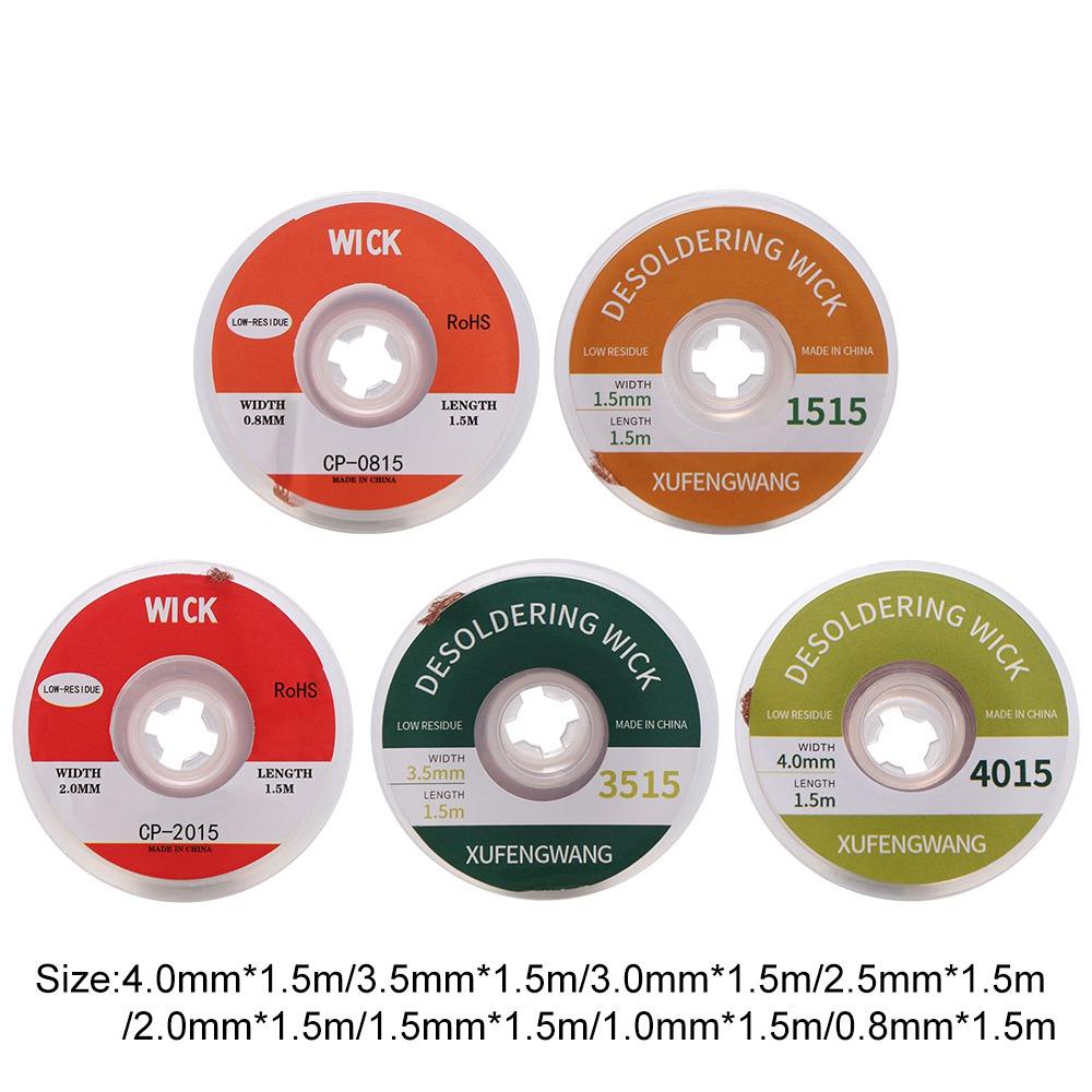 Tin Sucker Desoldering Braid Wick Wire Tin Removal Low Residue Solder Remover  Soldering