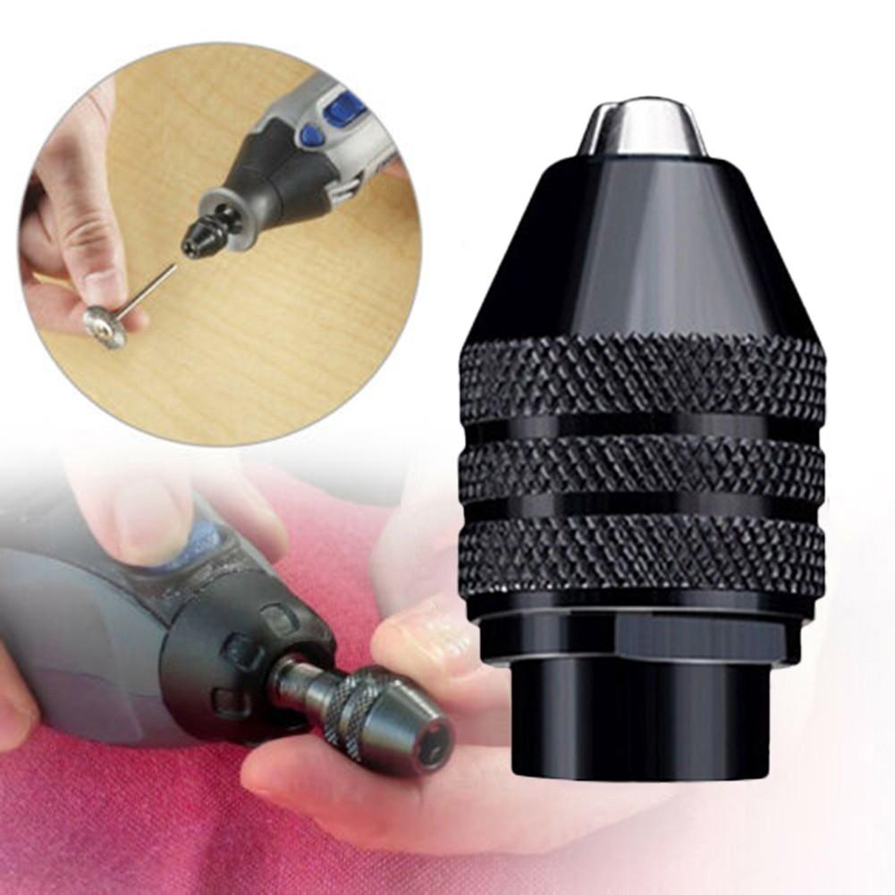 Parts Chuck For Rotary Tool 0.4mm-3.4mm Attachment Black Portable
