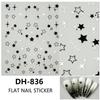 DIY Shiny Star Nail Art Stickers - Transparent, INS Style, Adhesive Four-Pointed Stars