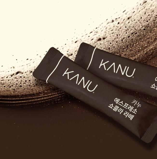 Kanu Espresso Choco Latte Coffee Mix | 24 Sticks | Korean Café-Style Mocha