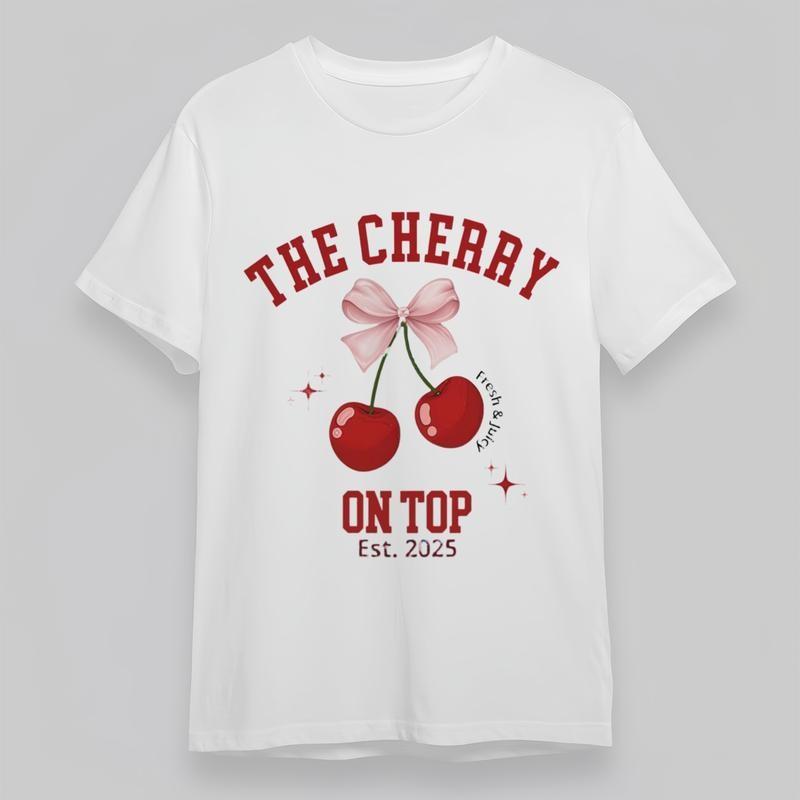 

Women s Plus Size Comfortable Classic T-Shirt Cherry Fresh Juicy Graphic Tee 4XL