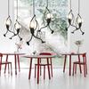 Steel Villain Chandelier LED Pendant Light Home Living Room Children Bedroom Decoration Black E27 Pendant Light
