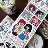 One Cycle Cute Hand-drawn Anime Cartoon Girl Stickers 35-50cm for Craft Supplies Scrapbooking Material Phone