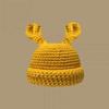 Crochet Cartoon Skullies Beanie with Ears Knit Cap Fashion Winter Knitted Hat  Men Women