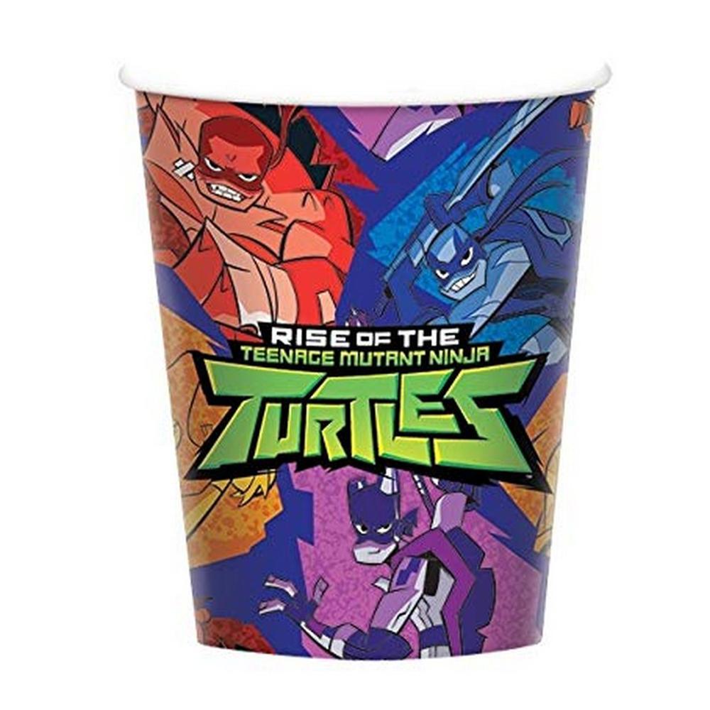 Amscan Half Shell Heroes Paper 266ml Party Cups (Pack of 8)