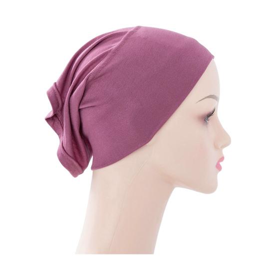 Women Turban Hat Modal Ethnic Top Hat Lightweight Breathable Hair Bag Elastic Fit Outdoor Activities Headwear