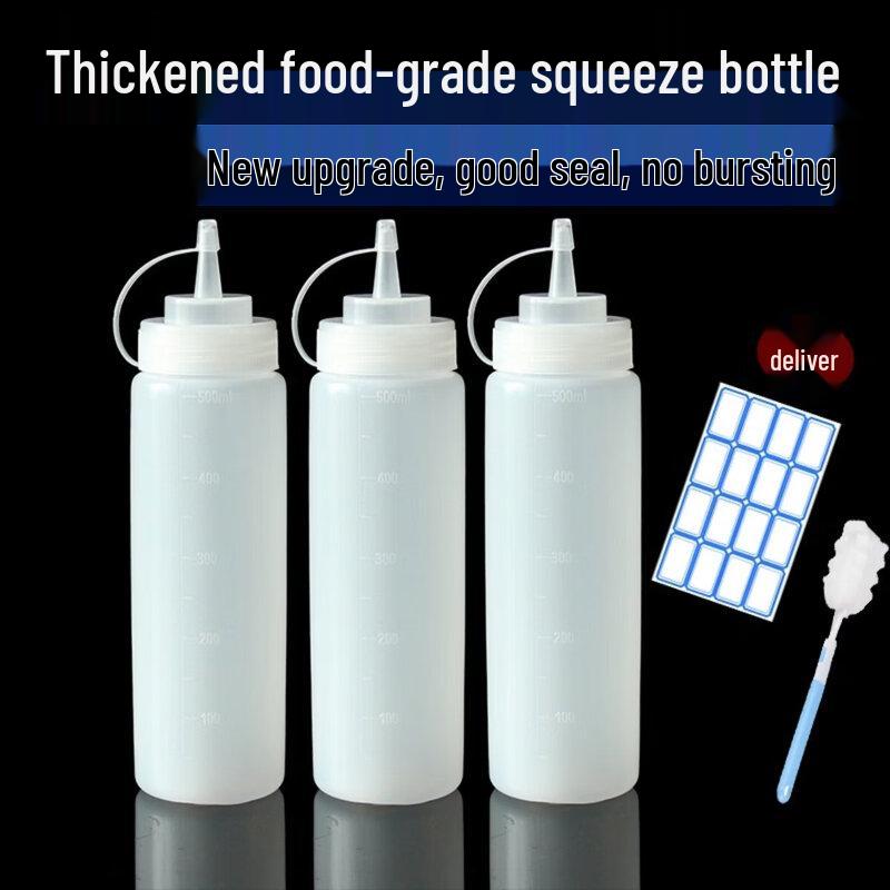 Qiwei 800ml Commercial Plastic Squeeze Sauce Bottle