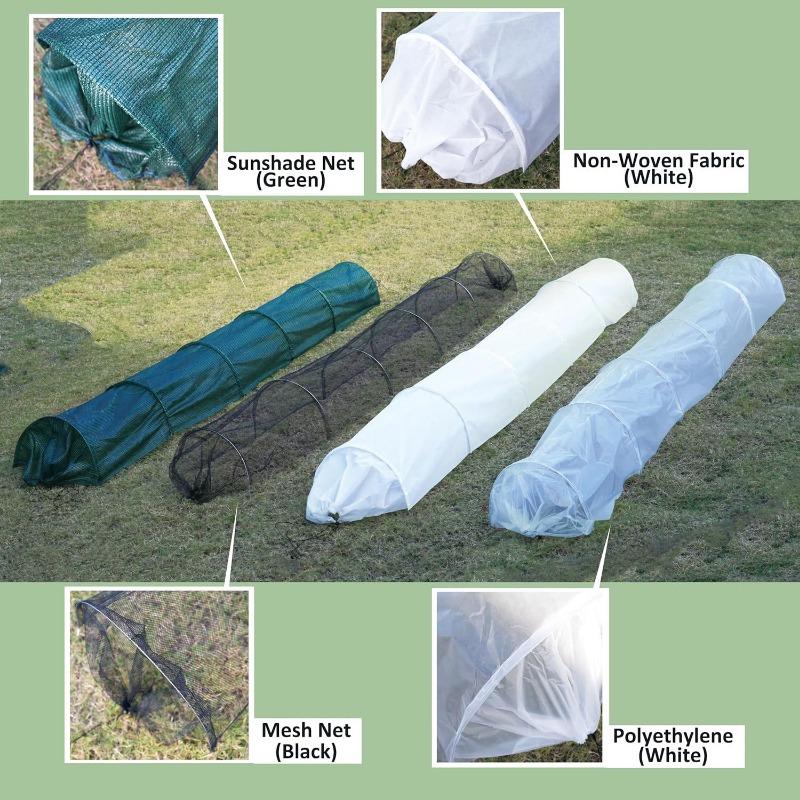 1PACK 2-in-1 tragbares Gewächshaus Sonnenschutz, 3 Meter langer Schnellverschluss Gartentunnel Sonnenschutzabdeckung