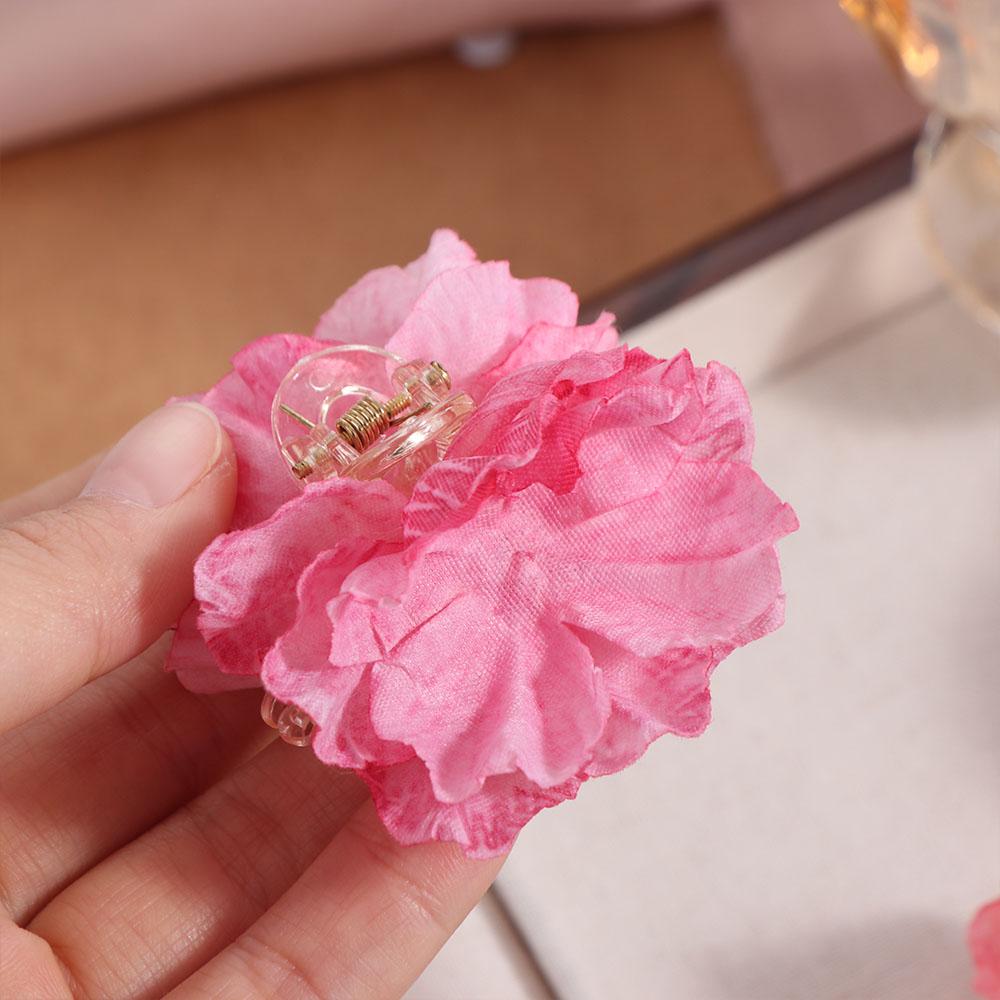 Cloth Flower Hair Claw Simulated Flower Hair Crab Clip Fairy Children Hair Catches  Wedding