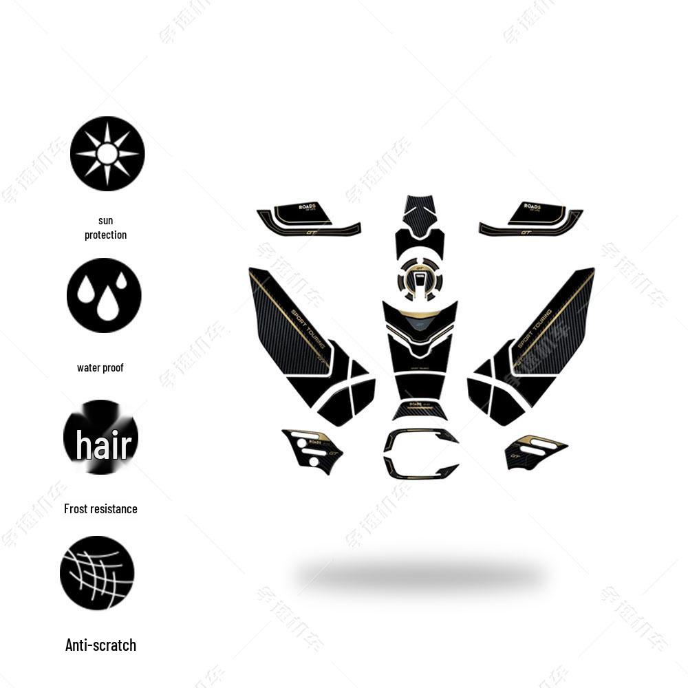 3D Waterproof Epoxy Sticker for Yamaha Tracer9GT Motorcycle Fuel Tank