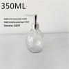 Transparent Glass Press-Top Bottles Set for Hand Sanitizer & Shower Gel