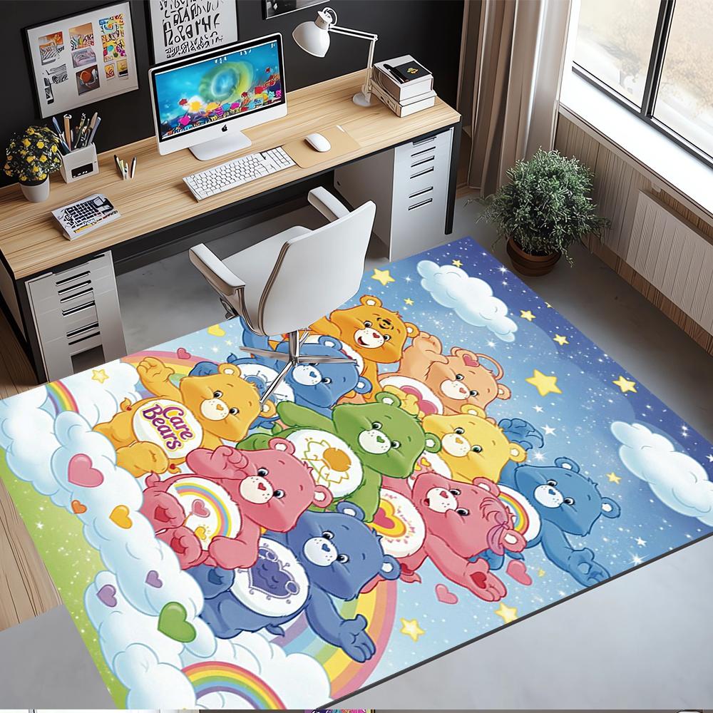 Bear Printed Carpet,Rug,for Office Chair Living Room Bedroom Kitchen Room Decor Gifts.