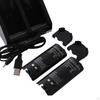 2 Port Charging Dock Rechargeable Charger for Wii Remote Controller White