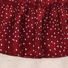 Girls' Summer Retro Polka Dot Hepburn Style Short-Sleeve Princess Dress