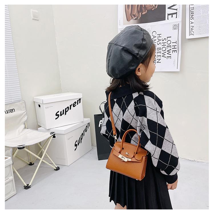 Stilvolle Mini-Prinzessin Umhängetasche: Trendige Kelly Handtasche & Vielseitiges Münzportemonnaie für Mädchen