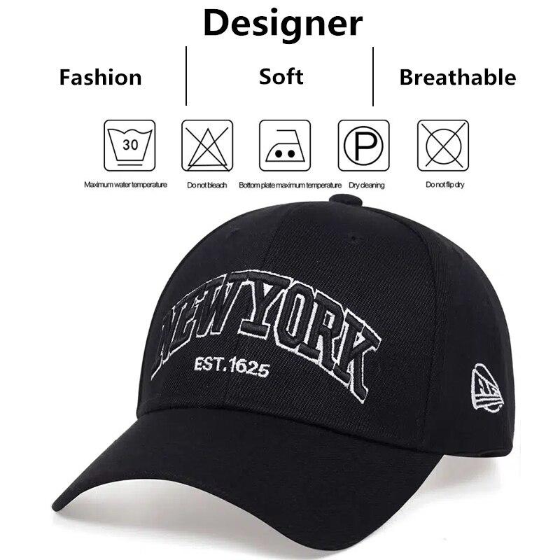 NewYork Letter Embroidery Baseball Caps Spring and Autumn Outdoor Adjustable Casual Hats Sunscreen Hat