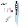 Adjustable Speed Nail Drill 2-In-1 Electric with 5 Bits, 5-Speed Cordless Manicure File Compact Care Tool UV LED Lamp, USB Rechargeable for