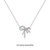 Fan Qi Cupronickel Little Red Book Bow Necklace: Versatile, Fashionable Pendant for Women’s Collarbone - Perfect Gift