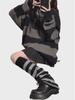 Women's Retro Loose Striped Hooded Sweater - Autumn/Winter College Japanese Style