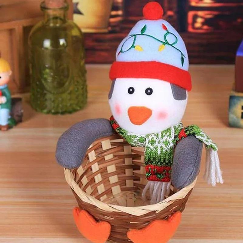 Christmas Decoration Small Candy Box Christmas Decoration Candy Basket Christmas Tabletop Decoration Children Candy Basket