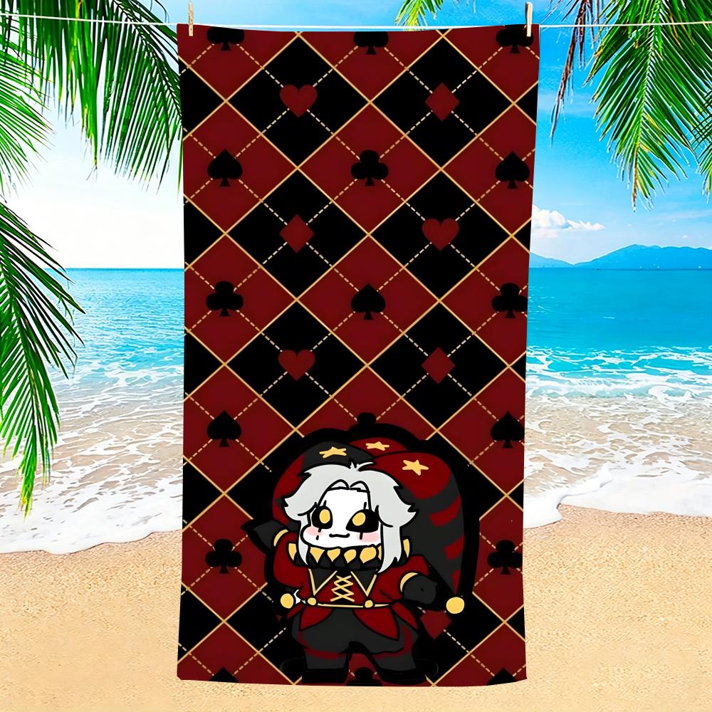 Kunst Der Zirkus Narr Pierrot Handtuch Handtuch Weich Pool Geschenk Für Reise Fitnessstudio Dusche Camping Schnelltrocknend Sport Große Strandtücher