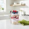 400ML Overnight Oats Glass Cup With Lid & Spoon Food Grade Sealed Leakproof for Breakfast Yogurt Meal Prep Gifting