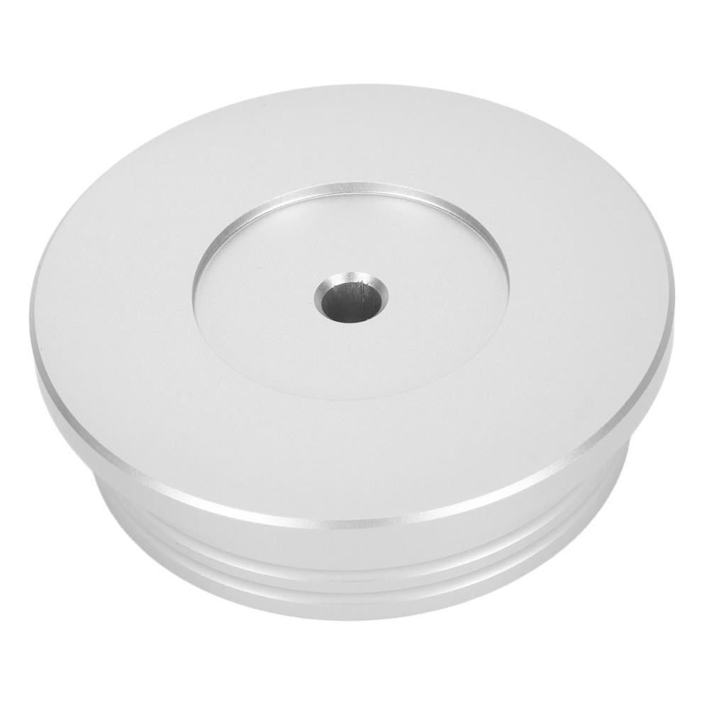 HiFi Schallplattenstabilisator Aluminiumlegierung Universelle Plattenspieler Gewichtsklemme für LP Schallplatte Silber