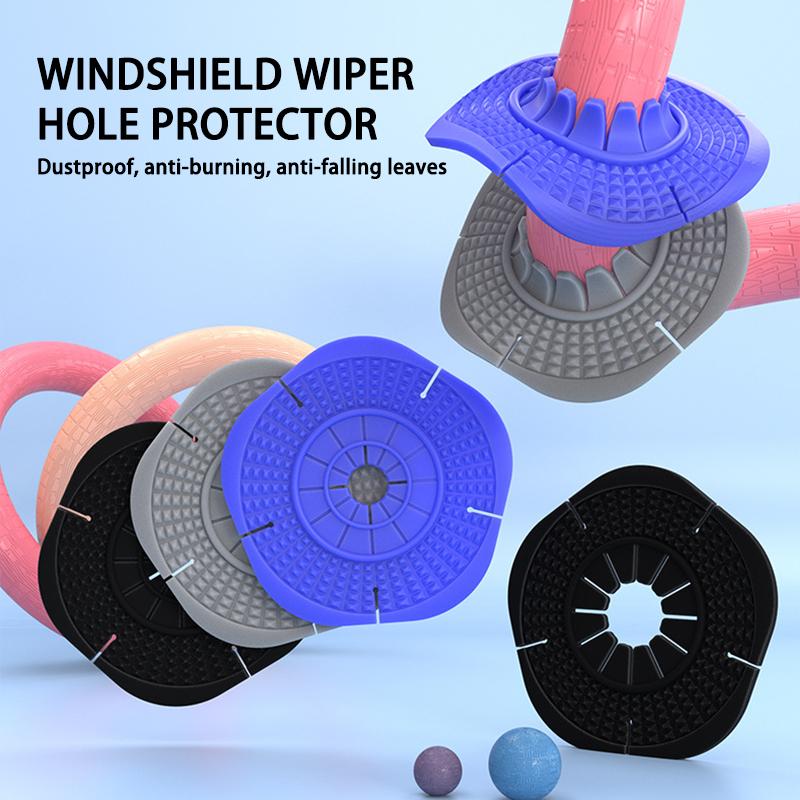 Car Wiper Hole Protective Cover, Dustproof, Waterproof, Anti-Leaf Fall, Wiper Shaft Protective Cover