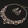 European and American Fashion Women's Crystal Ornament Necklace Set Simple Personality Formal Dress Accessories N323
