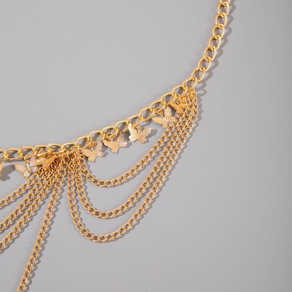 Belt Tassel Waistchain Gold Body Jewelry Summer Metal Body Chain  Women