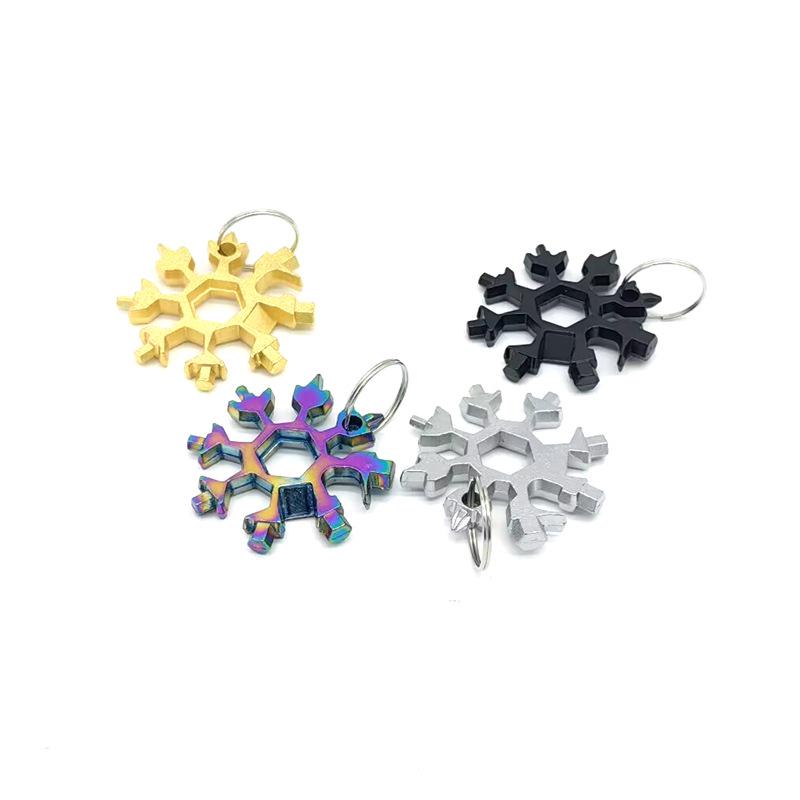 Colorful 18-in-1 Snowflake Multi-Tool Wrench