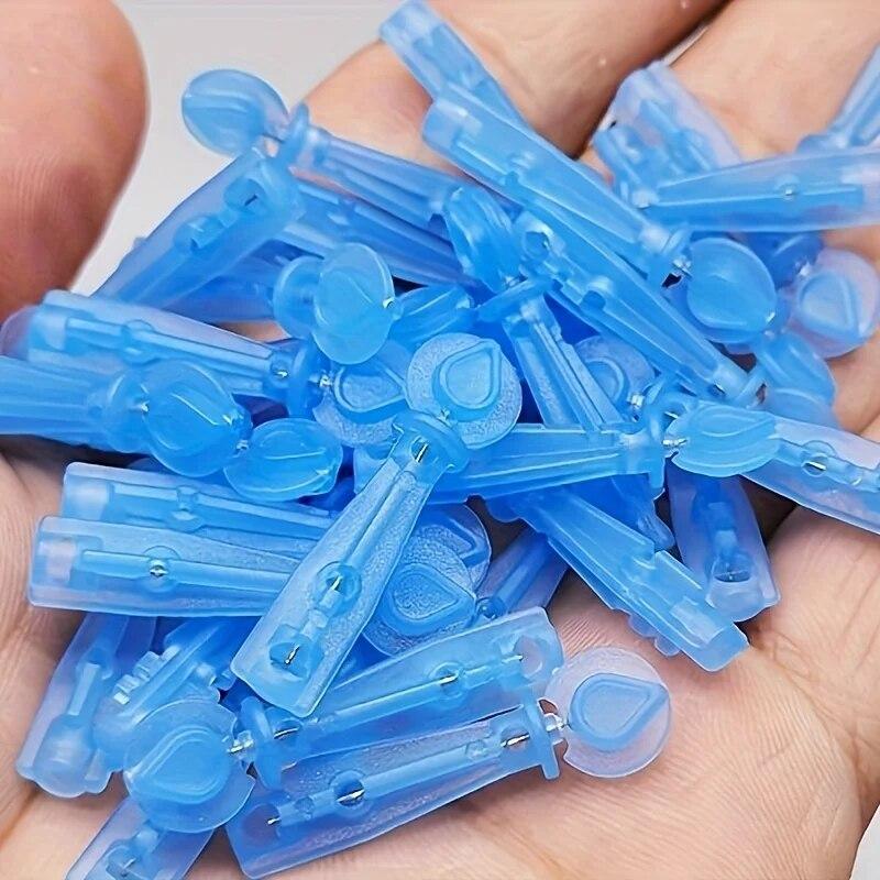 50 ks Jednorázové odstraňovače černých teček Jehly na akné Nástroj na odstraňování černých teček Odstranění a čištění obličeje Jehly z nerezové oceli