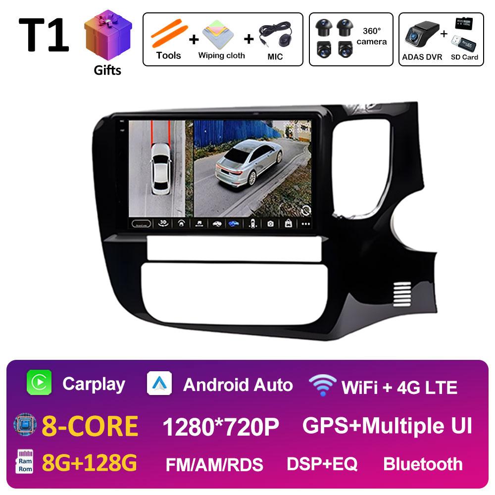 Intelligentes System Kabelloses CarPlay Für Mitsubishi Outlander 3 2012 - 2018 BT 2.5D Touchscreen GPS-Navigation Autoradio Kein 2din