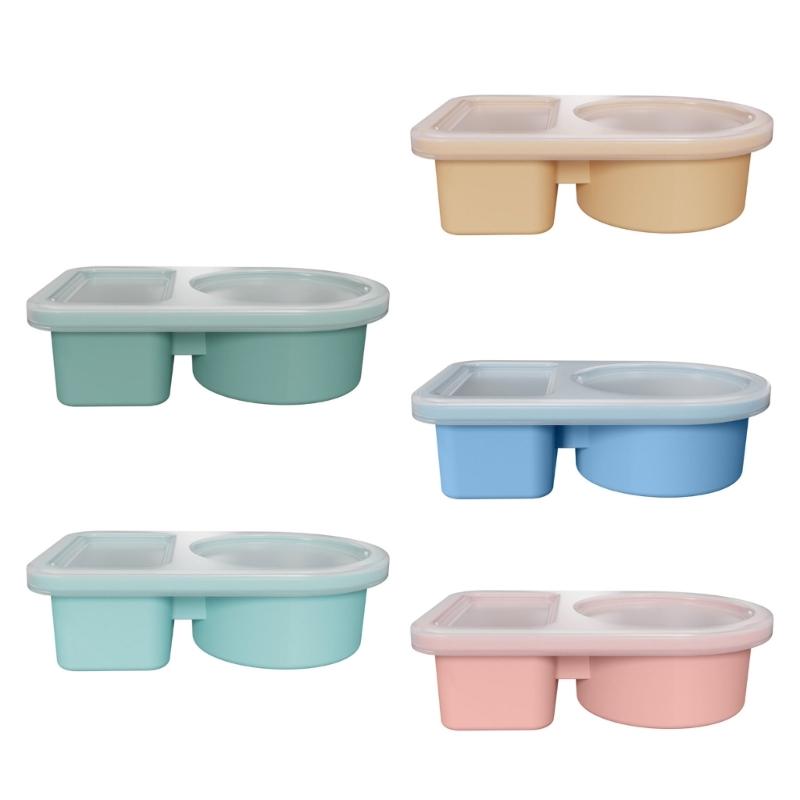 

5pack Portables Food Container Divided Compartments Leakproof Lid for Office Travel Picnics Lunch Storage 1