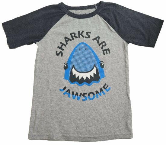 Sharks Are Jawsome Boys T-Shirt (Gray) Unisex T-Shirt XXXL
