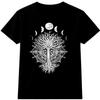 Tree of Life T-Shirt Moon Phases Graphic Mystical Celestial Spiritual Art Tee