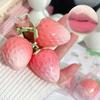 1 szt. Brelok Truskawkowy Balsam do Ust Rozgrzewający Długotrwały Naturalny Różowy Szminka Tint Zmieniająca Kolor Szminka Owocowa Pielęgnacja Ust Makijaż