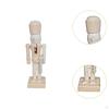 DIY Wooden Christmas Nutcracker Decoration Paintable Puppet Figurine for