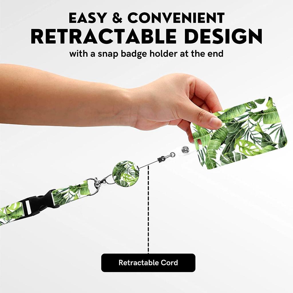 Double-Sided Printed ID Card Holder with Lanyard