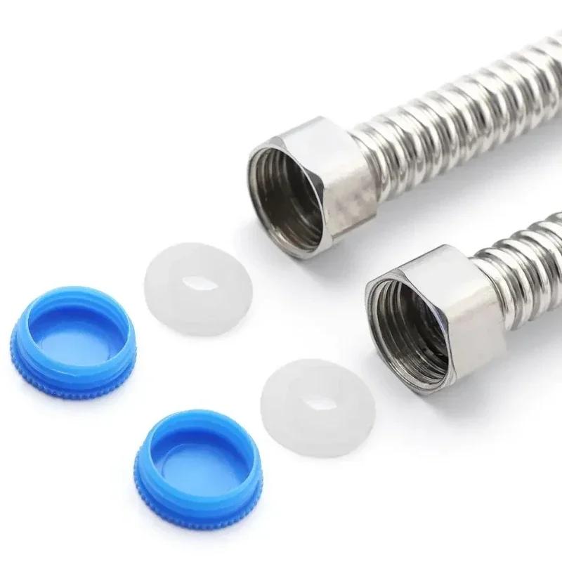 G1/2" 304 Stainless Steel Corrugated Water Inlet Pipe, Electric Water Heater Cold and Hot Hydraulic Water Supply Hose