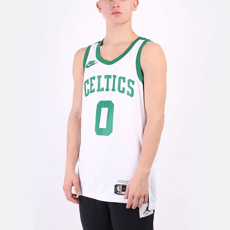 Nike NBA Boston Celtics Jayson Tatum Dri-Fit Jersey White/Green Men Streetwear DB4117-100