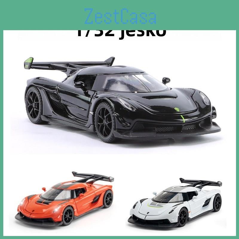Jesko Koenigsegg 132 Alloy Car Model With Light Sound For Gift Toy Display