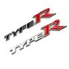 3d Metal Letters Logo Type R Emblem Letter Car Front Grille Badge Rear Trunk Sticker For Car Accessories